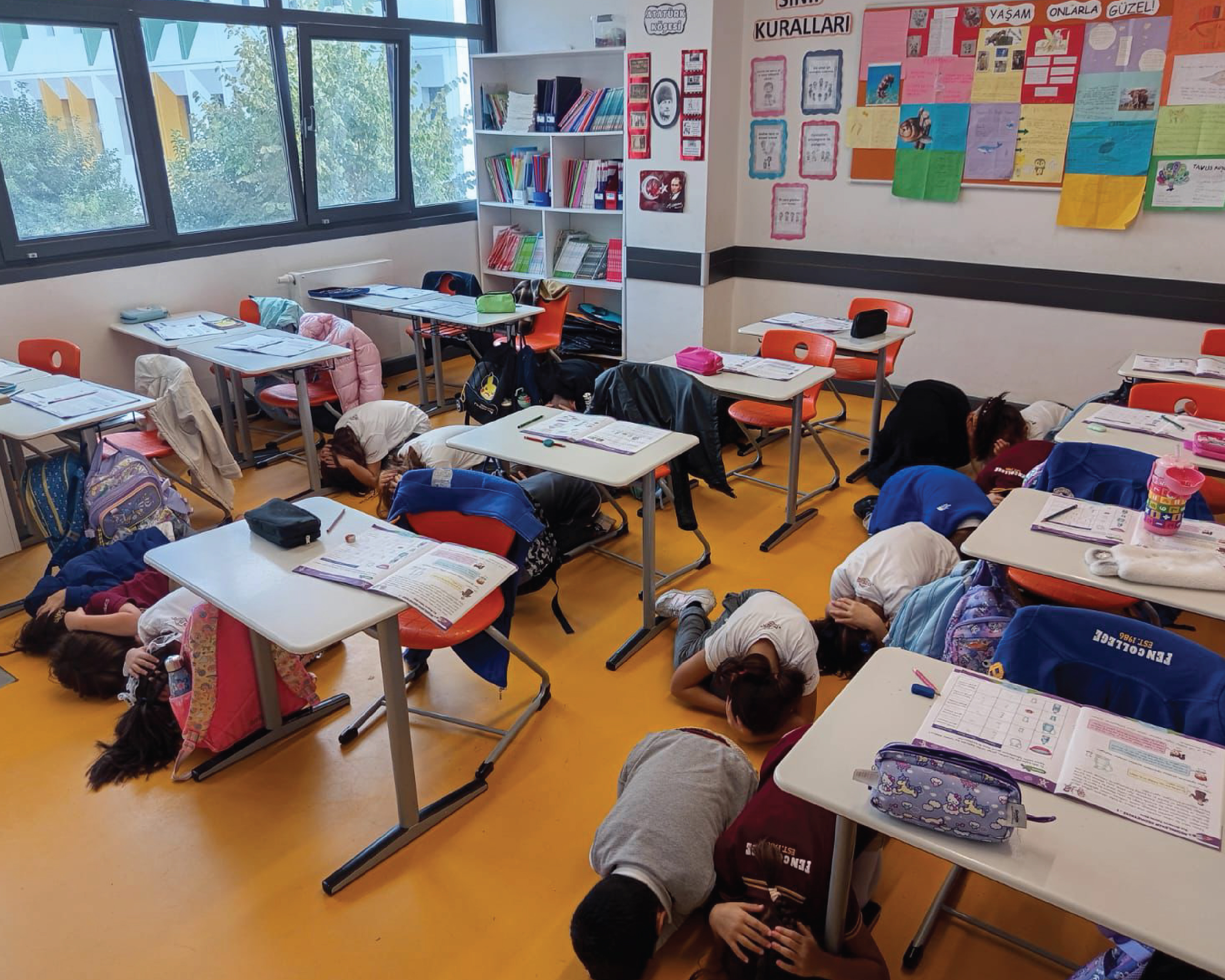 Okulumuzda Afet Farkındalık Eğitimi, Çök...